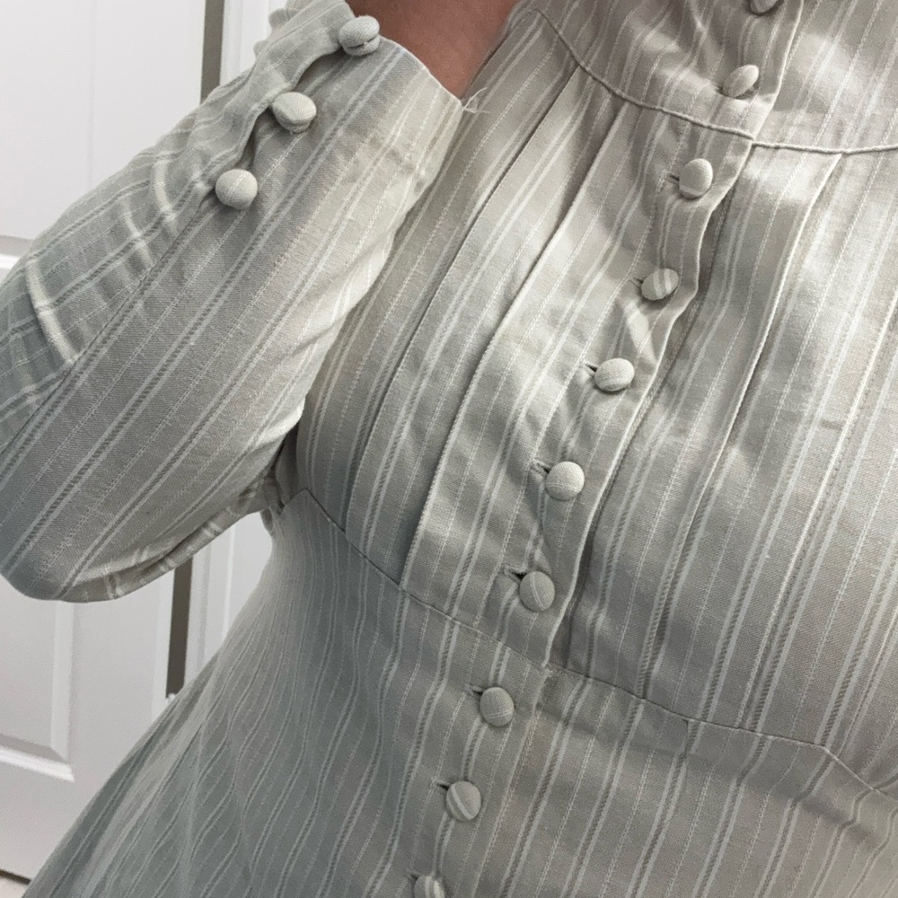 Vintage The J Peterman Company Button Up, tie back. - Picture 4 of 11